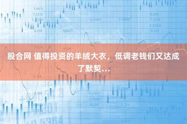 股合网 值得投资的羊绒大衣，低调老钱们又达成了默契…